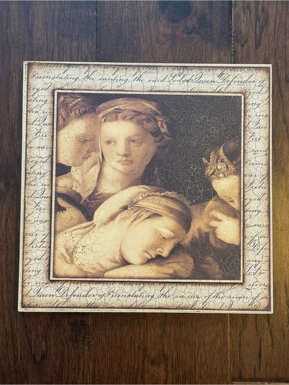 SID DICKENS RENAISSANCE SECRET 12.5" Memory Block WALL HANGING ART PLAQUE